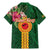 Manuʻa Islands Family Matching Mermaid Dress and Hawaiian Shirt Polynesian Style with Rooster Tattoo and Tropical Plants