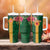 Manu'a Tumbler With Handle Polynesian Style with Rooster Tattoo and Tropical Plants