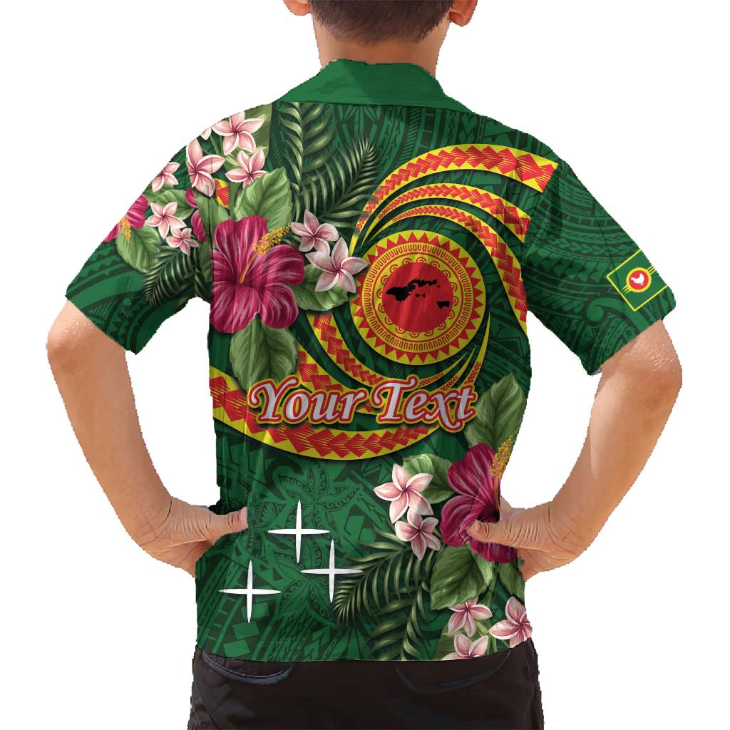 Personalised Manuʻa Islands Family Matching Long Sleeve Bodycon Dress and Hawaiian Shirt Polynesian Art Tattoo Style and Tropical Plants LT03 - Polynesian Pride