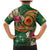 Manuʻa Islands Family Matching Mermaid Dress and Hawaiian Shirt Polynesian Art Tattoo Style and Tropical Plants