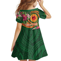 Personalised Manuʻa Islands Family Matching Short Sleeve Bodycon Dress and Hawaiian Shirt Polynesian Art Tattoo Style and Tropical Plants LT03 - Polynesian Pride