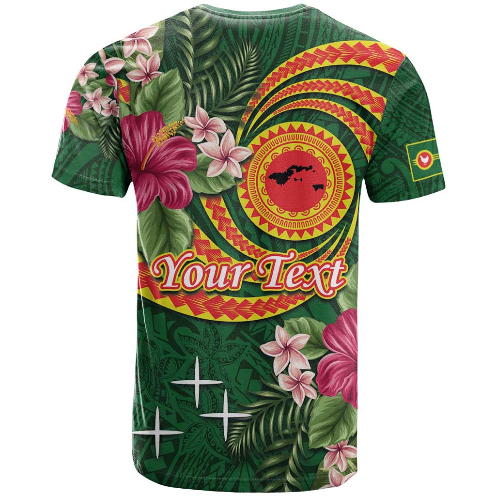 Manuʻa Islands T Shirt Polynesian Art Tattoo Style and Tropical Plants