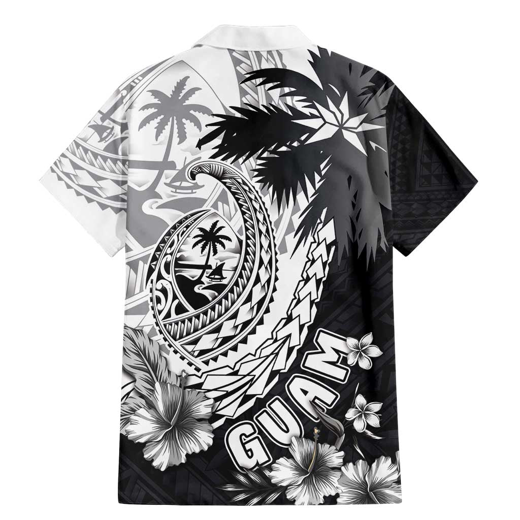 Hafa Adai Guam Family Matching Mermaid Dress and Hawaiian Shirt Polynesian Palm Tree Tattoo Hibiscus and Plumeria Art LT03 - Polynesian Pride