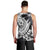 Hafa Adai Guam Men Tank Top Polynesian Palm Tree Tattoo Hibiscus and Plumeria Art