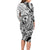 Guam-Land of the Chamorro Family Matching Long Sleeve Bodycon Dress and Hawaiian Shirt Polynesian Tattoo Style Hibiscus and Plumeria Art