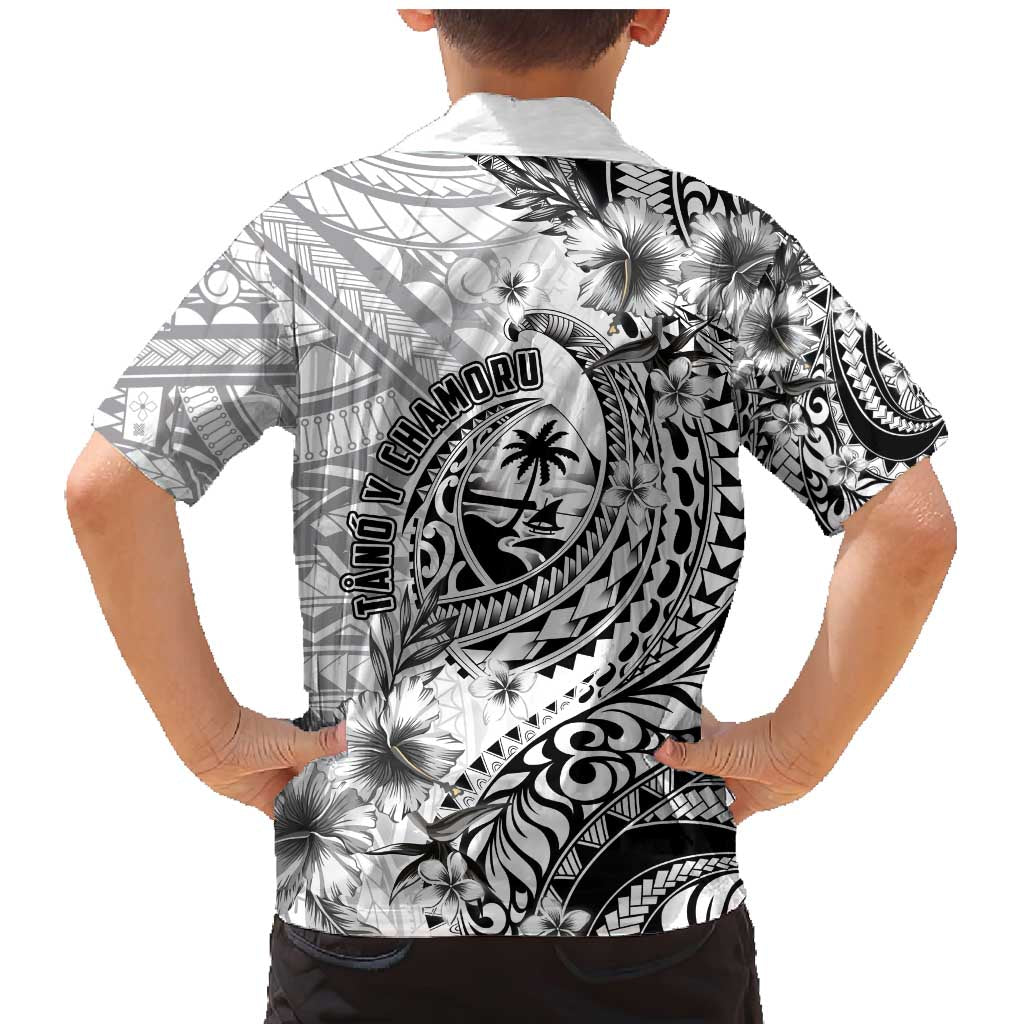 Guam-Land of the Chamorro Family Matching Mermaid Dress and Hawaiian Shirt Polynesian Tattoo Style Hibiscus and Plumeria Art LT03 - Polynesian Pride