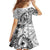 Guam-Land of the Chamorro Family Matching Mermaid Dress and Hawaiian Shirt Polynesian Tattoo Style Hibiscus and Plumeria Art