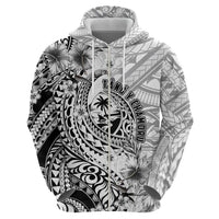 Guam-Land of the Chamorro Hoodie Polynesian Tattoo Style Hibiscus and Plumeria Art LT03 - Polynesian Pride