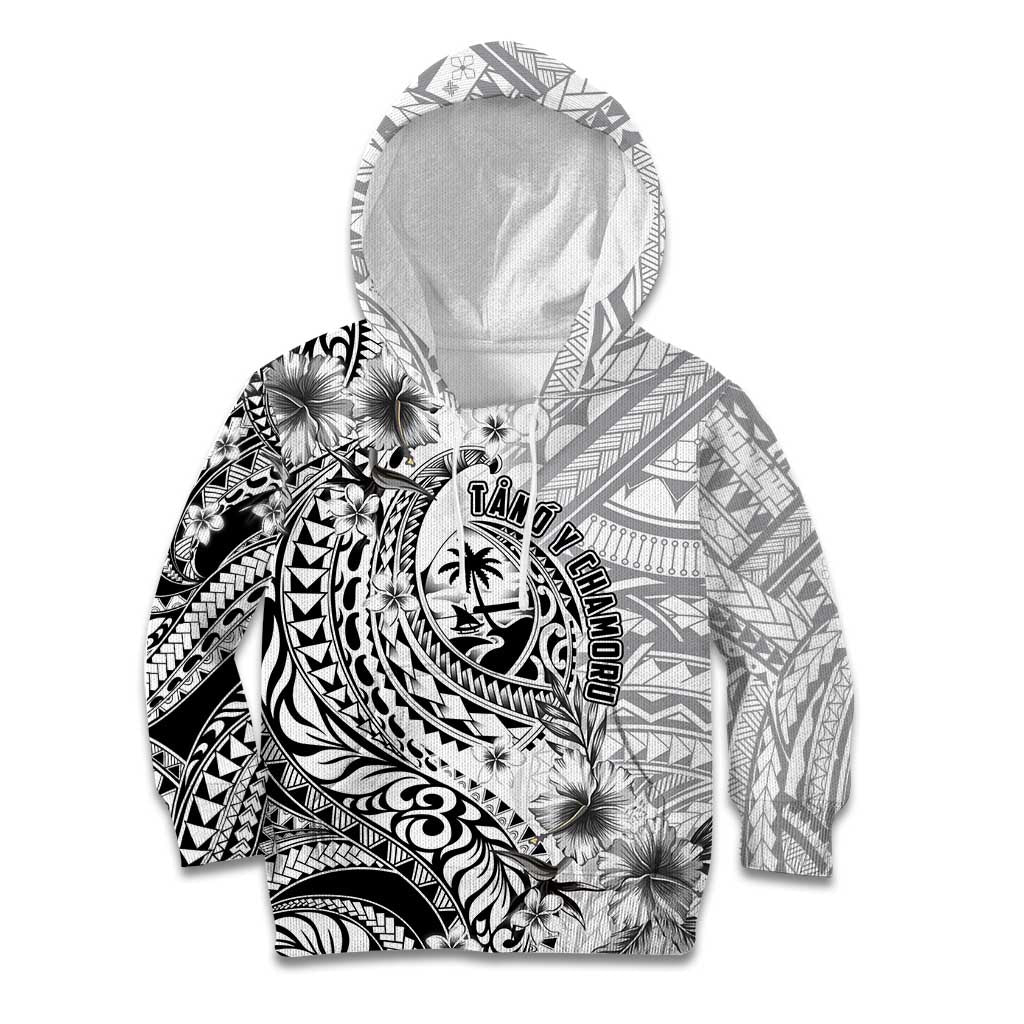 Guam-Land of the Chamorro Kid Hoodie Polynesian Tattoo Style Hibiscus and Plumeria Art