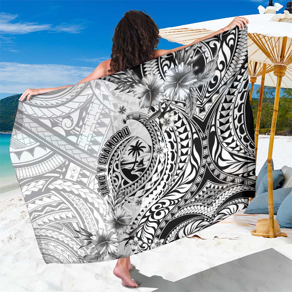 Guam-Land of the Chamorro Sarong Polynesian Tattoo Style Hibiscus and Plumeria Art