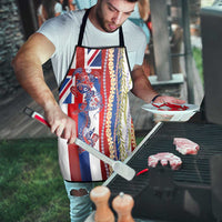 Hawaiian Sea Animals Apron with Lei and Flag Style