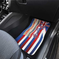 Hawaiian Sea Animals Car Mats with Lei and Flag Style