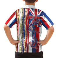 Hawaiian Sea Animals Hawaiian Shirt with Lei and Flag Style
