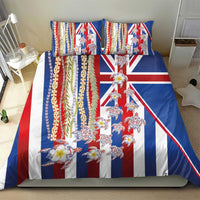 Hawaiian Polynesian Tribal Turtles Bedding Set with Lei and Flag Style