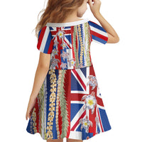 Hawaiian Polynesian Tribal Turtles Family Matching Mermaid Dress and Hawaiian Shirt with Lei and Flag Style LT03 - Polynesian Pride