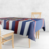 Hawaiian Polynesian Tribal Turtles Tablecloth with Lei and Flag Style