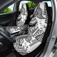 Hawaiian Tribal Manta Ray Car Seat Cover Kakau Tattoo and Polynesian Art Motif Pattern