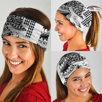 Hawaiian Tribal Manta Ray Neck Gaiter Kakau Tattoo and Polynesian Art Motif Pattern
