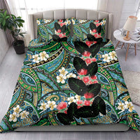 Hawaiian Taro Leaves and Ohia Lehua Bedding Set Polynesian Tribal Art Tropical Plants Motifs Colorful LT03 - Polynesian Pride