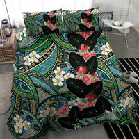 Hawaiian Taro Leaves and Ohia Lehua Bedding Set Polynesian Tribal Art Tropical Plants Motifs Colorful LT03 - Polynesian Pride