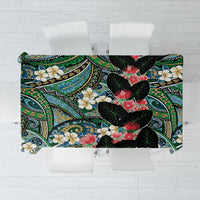Hawaiian Taro Leaves and Ohia Lehua Tablecloth Polynesian Tribal Art Tropical Plants Motifs Colorful LT03 Multicolor - Polynesian Pride