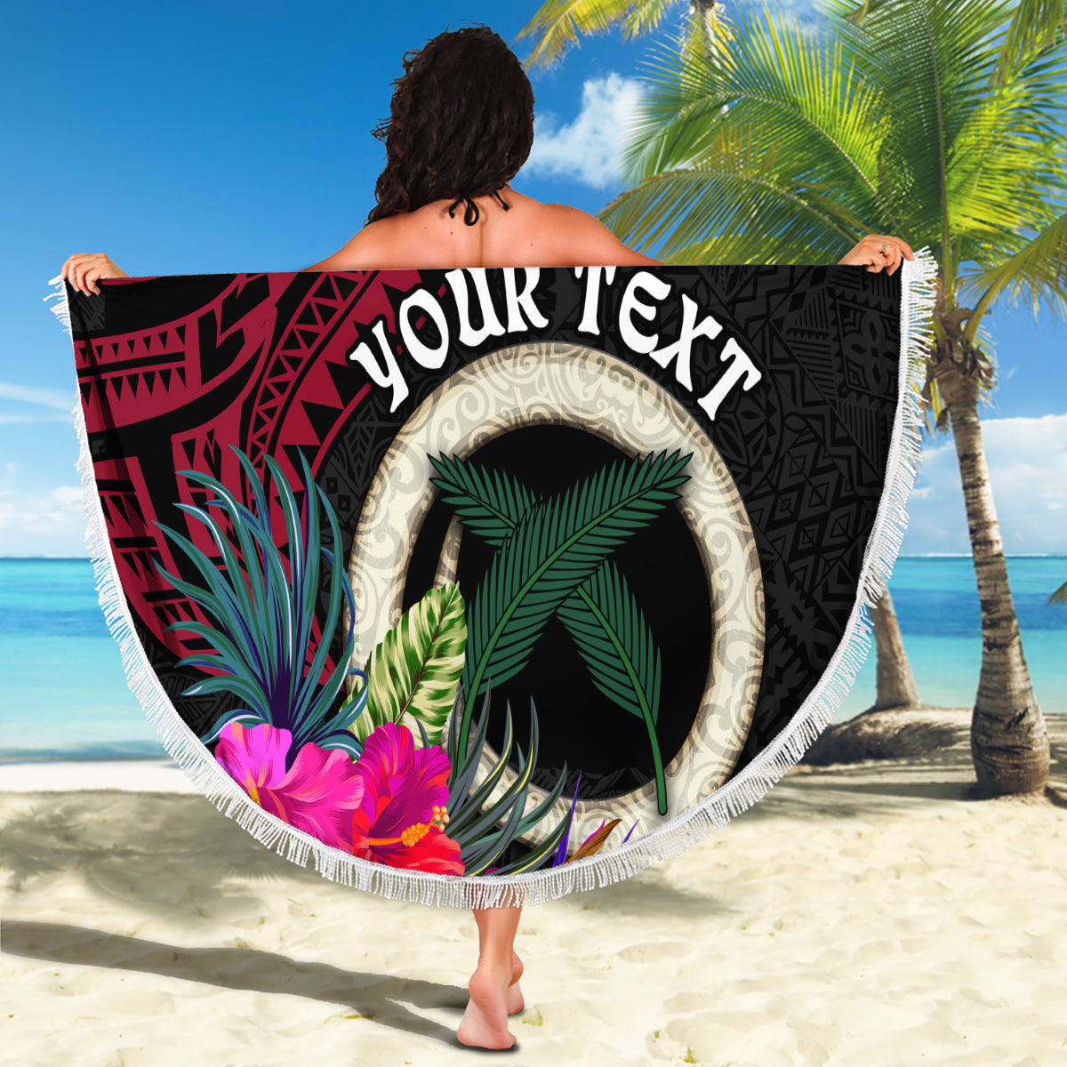 Vanuatu 44th Anniversary Beach Blanket Boars Tusk Tugeta Yumi Selebretem Indipendens Dei