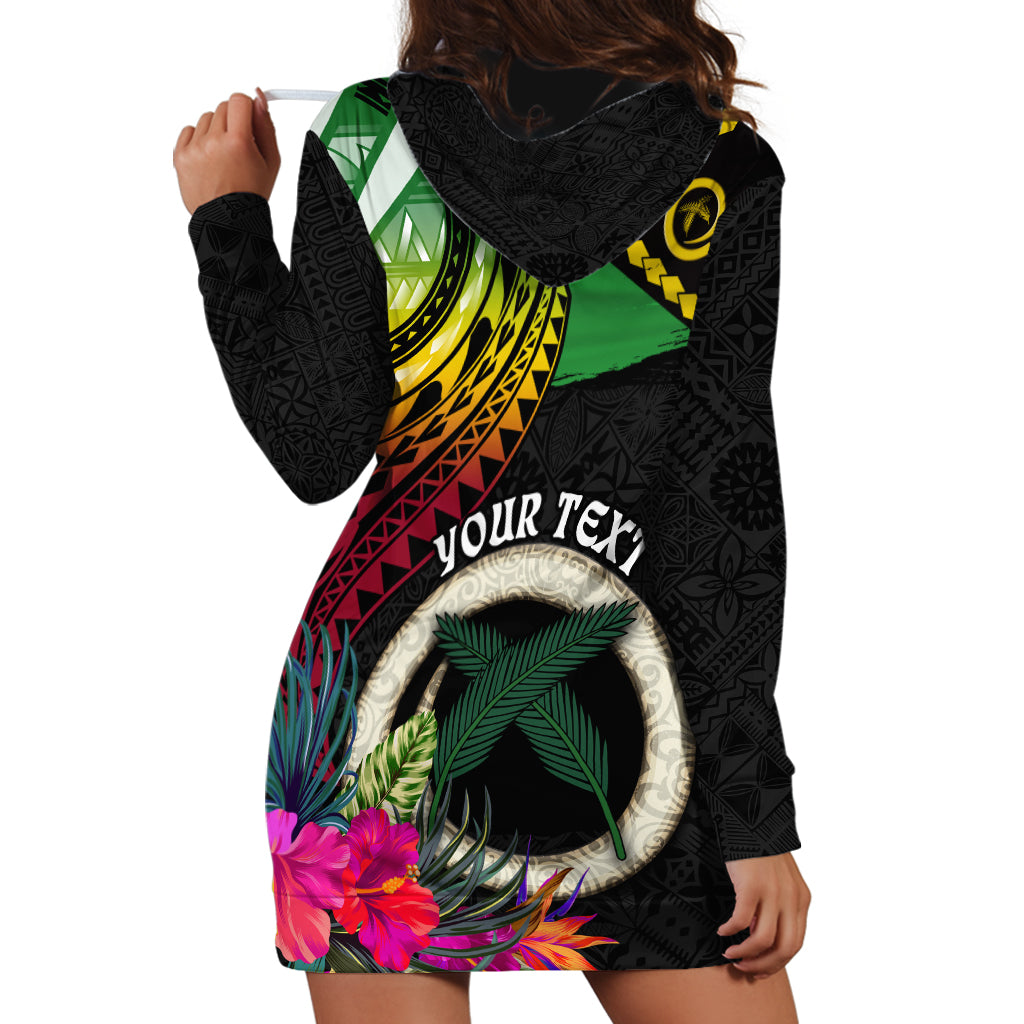 Personalised Vanuatu 44th Anniversary Hoodie Dress Boars Tusk Tugeta Yumi Selebretem Indipendens Dei LT03 - Polynesian Pride