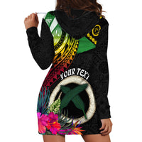 Personalised Vanuatu 44th Anniversary Hoodie Dress Boars Tusk Tugeta Yumi Selebretem Indipendens Dei LT03 - Polynesian Pride