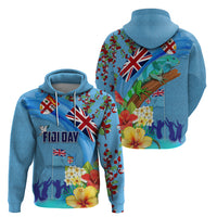 Fiji Day Hoodie Tagimoucia Flower and Melanesia Pattern