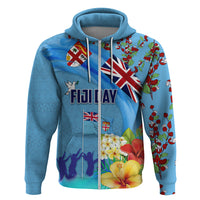 Fiji Day Hoodie Tagimoucia Flower and Melanesia Pattern