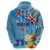 Fiji Day Hoodie Tagimoucia Flower and Melanesia Pattern