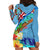 Fiji Day Hoodie Dress Tagimoucia Flower and Melanesia Pattern