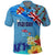 Fiji Day Polo Shirt Tagimoucia Flower and Melanesia Pattern