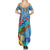 Fiji Day Summer Maxi Dress Tagimoucia Flower and Melanesia Pattern