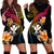 Polynesia Hawaii Turtle Day Hoodie Dress Hibiscus and Kanaka Maoli