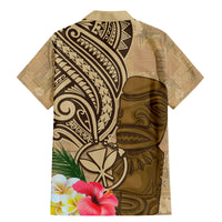 Hawaii Kanaloa Tiki Family Matching Mermaid Dress and Hawaiian Shirt Polynesian Tattoo and Tapa Pattern