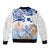 Hawaiki Nui Va'a Solo French Polynesia Bomber Jacket Blue Color