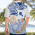 Hawaiki Nui Va'a Solo French Polynesia Hawaiian Shirt Blue Color