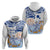 Hawaiki Nui Va'a Solo French Polynesia Hoodie Blue Color