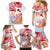 Hawaiki Nui Va'a Solo French Polynesia Family Matching Mermaid Dress and Hawaiian Shirt Red Color