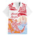 Hawaiki Nui Va'a Solo French Polynesia Family Matching Mermaid Dress and Hawaiian Shirt Red Color