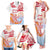 Hawaiki Nui Va'a Solo French Polynesia Family Matching Tank Maxi Dress and Hawaiian Shirt Red Color