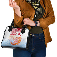 Hawaiki Nui Va'a Solo French Polynesia Shoulder Handbag Red Color