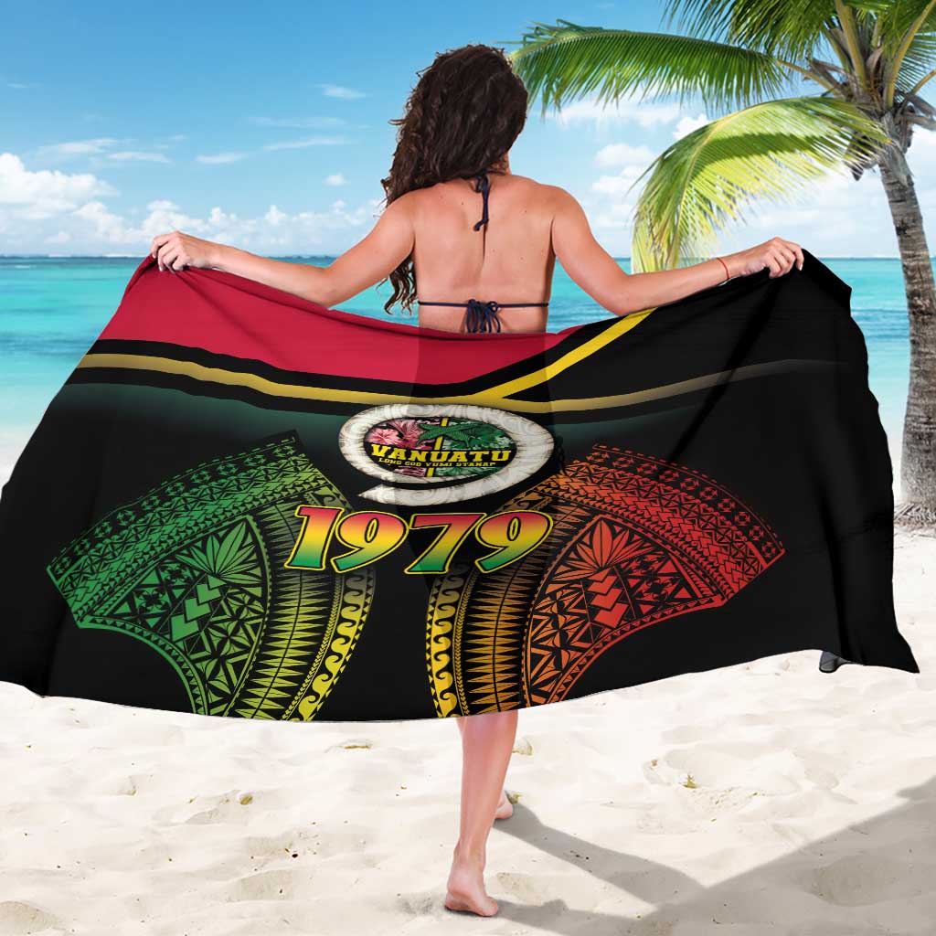 Vanuatu Constitution Day Sarong Polynesian Tattoo and Pig Tusk Since 1979