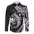 Aloha Hawaii Hammerhead Shark Family Matching Mermaid Dress and Hawaiian Shirt Black Kakau and Polynesian Tattoo LT03