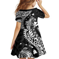 Aloha Hawaii Hammerhead Shark Family Matching Puletasi and Hawaiian Shirt Black Kakau and Polynesian Tattoo LT03 - Polynesian Pride