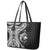 Aloha Hawaii Hammerhead Shark Leather Tote Bag Black Kakau and Polynesian Tattoo LT03