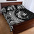 Aloha Hawaii Hammerhead Shark Quilt Bed Set Black Kakau and Polynesian Tattoo LT03