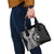 Aloha Hawaii Hammerhead Shark Shoulder Handbag Black Kakau and Polynesian Tattoo LT03