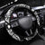 Aloha Hawaii Hammerhead Shark Steering Wheel Cover Black Kakau and Polynesian Tattoo LT03